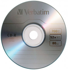 Mediu optic Verbatim CD-R 52x 700MB Extra Protection Surface foto