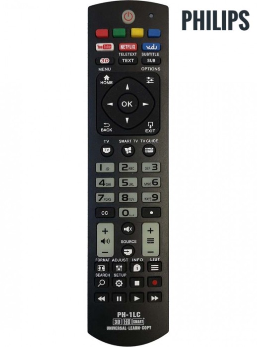 Telecomanda universala TV LCD LED Philips - model AK1