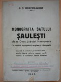 G. T. NICULESCU-VARONE - MONOGRAFIA SATULUI SAULESTI - 1945