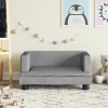 VidaXL Canapea pentru copii, gri, 60x40x30 cm, catifea