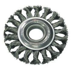 Perie sarma impletita tip circular cu orificiu 115mm foto