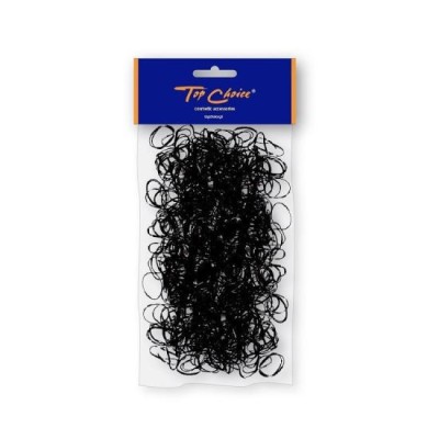 Set 500 elastice silicon negre Top Choice 22722 foto