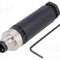 Conector M8 tată PIN 3 BULGIN pe cablu mufă 3A IP67 60V