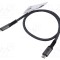 Cablu USB 4.0 USB C 0,5m Goobay negru/gri