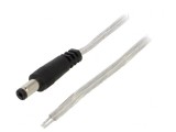 Cablu Alimentare 2x0,5mm2 5,5/2,1mm 3m Transparent