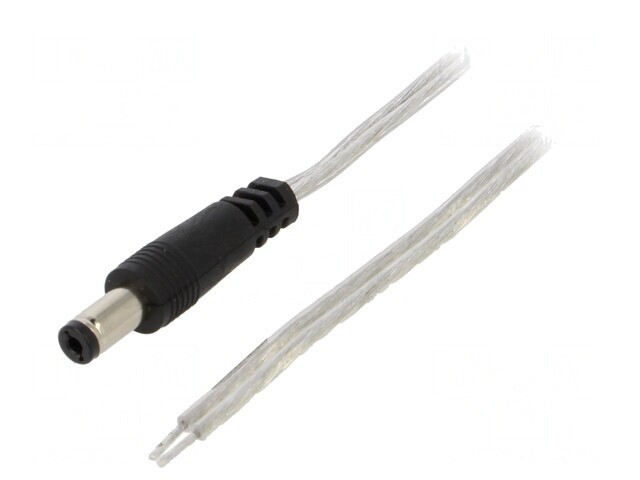 Cablu Alimentare 2x0,5mm2 5,5/2,1mm 3m Transparent