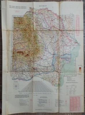 Harta Normala Aeronautica Internationala, sud-estul si estul Romaniei, anii &amp;#039;30 foto