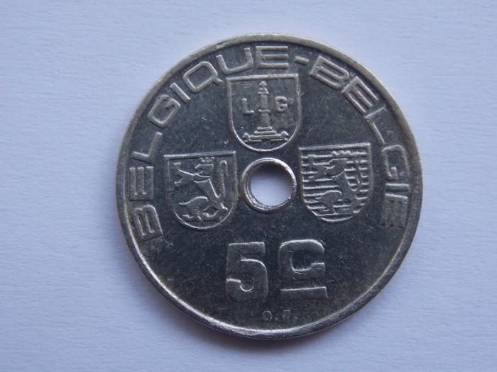 5 CENTIMES 1938 BELGIA-BELGIQUE-BELGIE