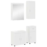 Cumpara ieftin Set de mobilier pentru baie TULUM 4 buc. Alb 60 x 34 x 63 cm