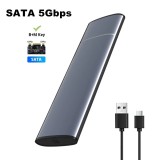 Adaptor SSD M.2 NGFF (de tip SATA) la USB-C 3.1 Type C rack extern carcasa metalica
