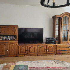 Set mobilier cameră de zi lemn stejar