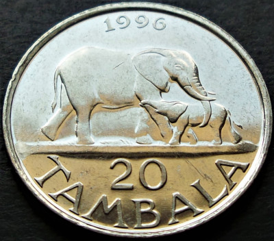 Moneda exotica 20 TAMBALA - Republica MALAWI, anul 1996 * cod 5065 C = UNC foto