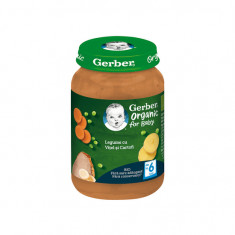 Piure bio din Legume cu vitel si cartofi, 190 gr, Gerber