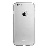 Cumpara ieftin Husa IPAKY Office Style - Full Protection 360 Decupata - Iphone 6 / 6S (Silver) cu Folie Protectie Ecran