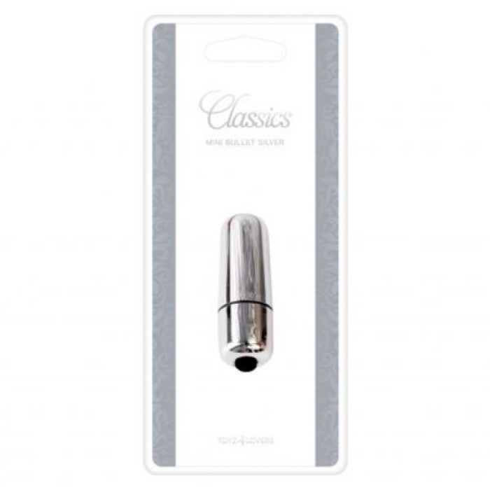 Vibrator Toyz4Lovers &raquo;Mini Bullet&laquo; 5,5 cm - Argintiu