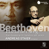 Beethoven: Ein Neuer Weg. Piano Sonatas, Op. 31 / Variations opp. 34 &amp; 35 | Andreas Staier, Clasica, Harmonia Mundi