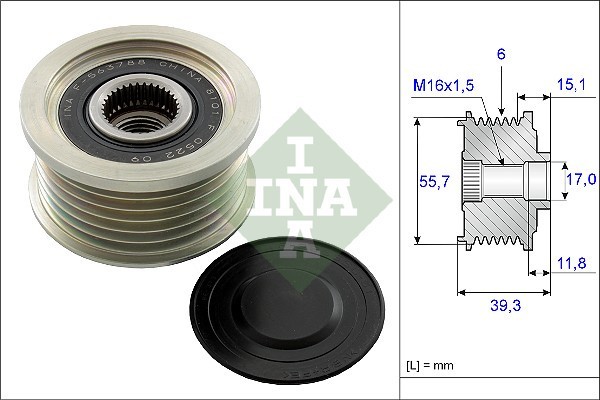 INA 535 0249 10 Sistem roata libera, generator