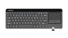 Tastatura Natec Natec Wireless Keyboard TURBOT with touch pad for SMART TV, 2.4 GHz, X-Scissors foto