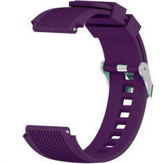 Curea ceas Smartwatch Samsung Galaxy Watch 4, Watch 4 Classic, Gear S2, iUni 20 mm Silicon Sport Purple foto
