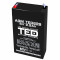 Acumulator AGM VRLA 6V 2,9A dimensiuni 65mm x 33mm x h 99mm F1 TED Battery Expert Holland TED002877 (20) SafetyGuard Surveillance