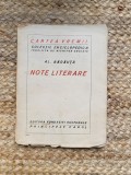 NOTE LITERARE - AL. BADAUTA