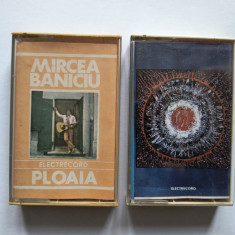 Lot 2 casete originale Ploaia - Mircea Baniciu + Folk Electrocord / CJP