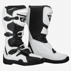 Ghete Moto Enduro Fly Racing Maverik, Alb/Negru, Marime 42