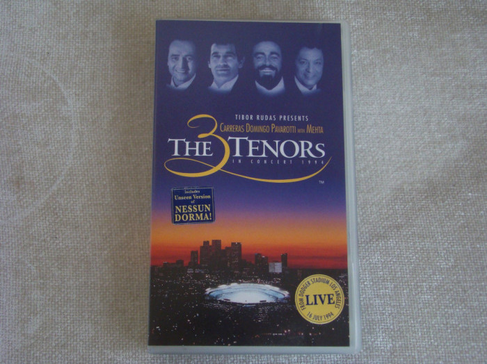 Caseta Video Originala THE TENORS - Carreras Domingo Pavarotti