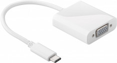 Adaptor VGA mama - USB-C tata 0.2m alb; Cod EAN: 4040849662607 foto