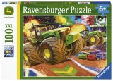 Puzzle 100 piese - John Deere - Roti mari | Ravensburger