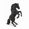 Figurina Papo Cal Negru Cabrat, 12cm, Realist, Pictat Manual, Jucarie Colectie Rase de Cai, +3 Ani