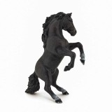 Papo Figurina Cal Negru Cabrat, Rase De Cai Si Ponei