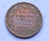 88. Moneda India Britanica 1/4 anna 1862
