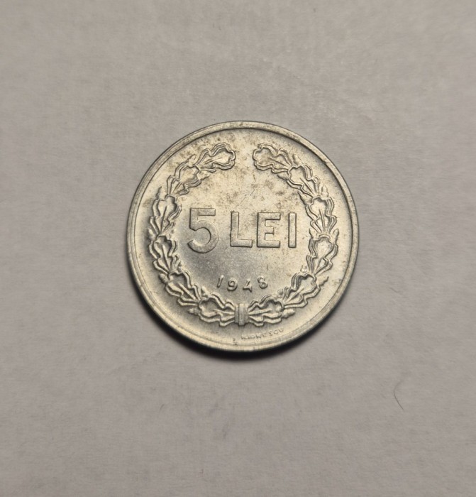 5 lei 1948 UNC