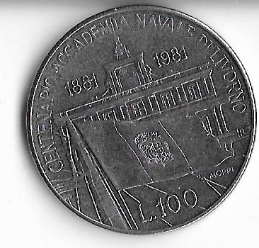 Moneda 100 lire 1981, comemorativa - Italia foto