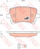 Set placute frana,frana disc AUDI A4 Cabriolet (8H7, B6, 8HE, B7) (2002 - 2009) TRW GDB1622