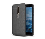Cumpara ieftin Husa Silicon Nokia 6 2018 Black Litchi