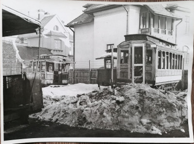 Tramvaie / Depoul Bonaparte vagoane Brill si Dick Kerr foto