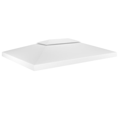 Acoperiș de pavilion cu 2 niveluri, alb, 4x3 m, 310 g/m&amp;sup2; foto