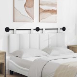 vidaXL Cap de pat suspendat Pe perete Alb 150 x 55 x 5 cm țesătură 42032297