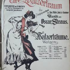 Walzertraume, vals - dupa motive din opereta Ein Walzertraum de Oscar Straus partitura pentru pian