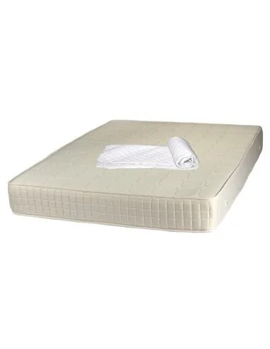 Set Saltea ortopedica, tip relaxa, Dafin Lux Ortopedic, 160x200x21cm, fermitate medie, cu plasa de arcuri tip Bonell, fata vara-iarna, sistem de aeris