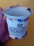 Cana veche portelan cu fund litophane, Decorative