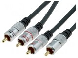 Cablu RCA x2 10m Negru, Prolink