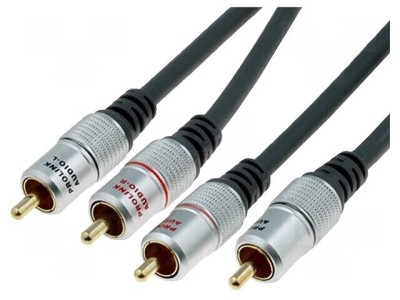 Cablu RCA x2 10m Negru foto