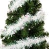 Beteală Crăciun Tinsel, Alb Irizat, Dimensiune 3m x 10cm, Oem