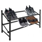 Pantofar extensibil cu 2 rafturi, 62-115cm, negru Household NewTrend