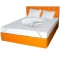 Set Saltea cu spuma, Nova Comfort Flex 140x200x20cm, fermitate tare, hipoalergenica, husa detasabila, Saltsib plus 2 perne matlasate, 50x70cm, husa an