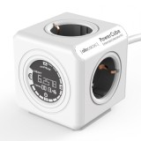 PRIZA ALLOCACOC, Schuko x 4, conectare prin Schuko (T), display monitorizare consum, cablu 1.5 m, 10 A, protectie copii, alb, &amp;quot;8910/DEEXMO&amp;quot;