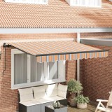 vidaXL Cortina Retractabilă Manual Dungă Multicolor 250 x 200 cm 3329412